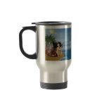 Mermaid on Beach  Travel Mug