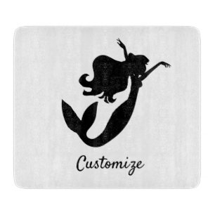 Mermaid on board black/white Thunder_Cove