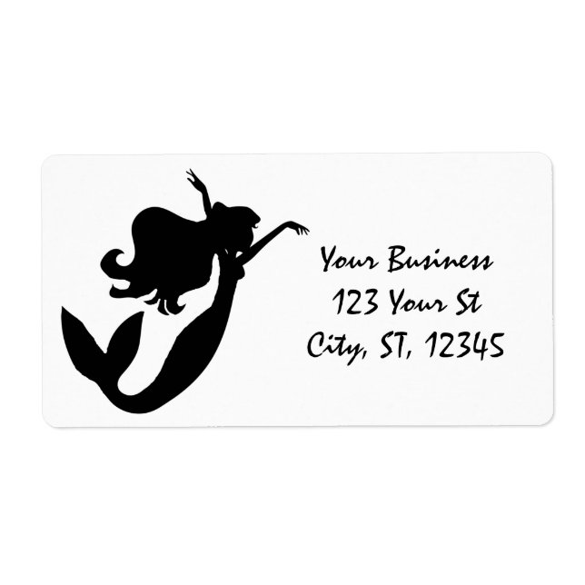 Mermaid on board black/white Thunder_Cove Label (Front)