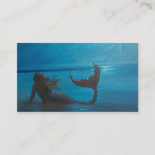 Customizable "Storm Watch" Mermaid Business Card
