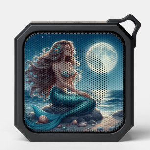Mermaid on the beach at night bluetooth speaker