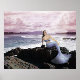Mermaid On The Shore Poster