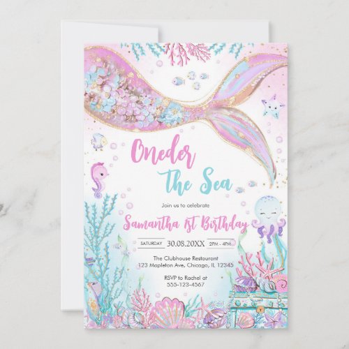 Mermaid Oneder the Sea 1st Birthday