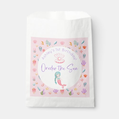 Mermaid Oneder The Sea Birthday Favor Bag