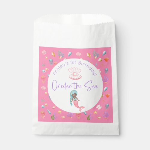 Mermaid Oneder The Sea Birthday Favor Bag