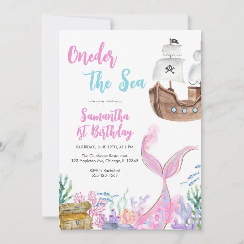 Mermaid Oneder the Sea Splish Splash Birthday