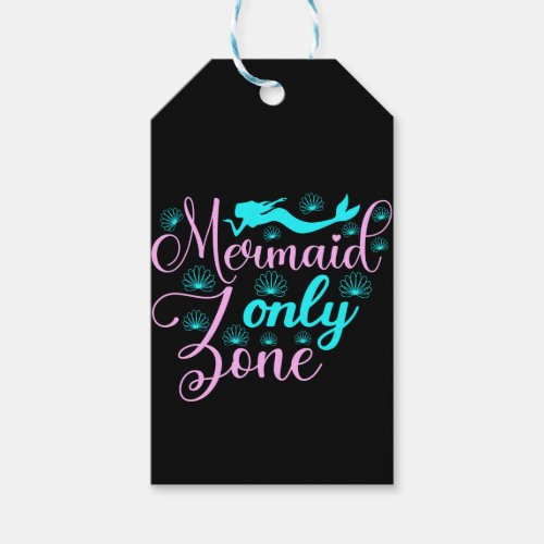 Mermaid Only Zone Gift Tags