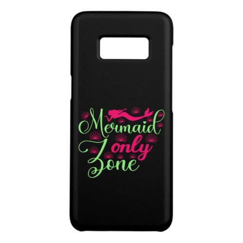 Mermaid Only Zone in Hot Pink and Neon Green Case_Mate Samsung Galaxy S8 Case