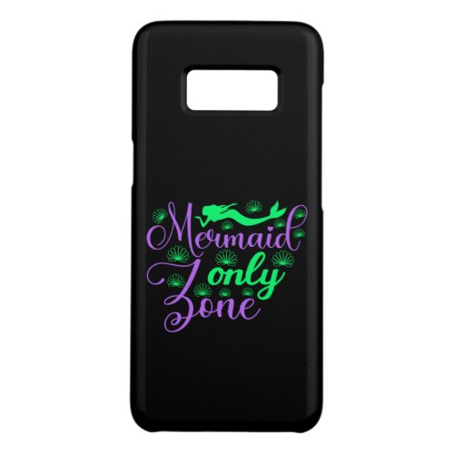 Mermaid Only Zone in Neon Green and Purple Case_Mate Samsung Galaxy S8 Case