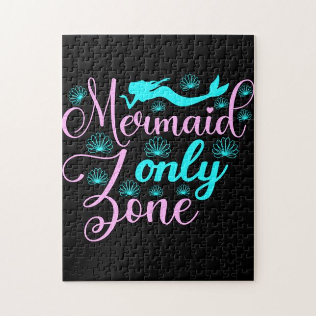 Mermaid Only Zone Jigsaw Puzzle (Vertical)