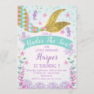 Details about   10 Under the Sea Themed Invitations & Envelopes 8x8 ~ Colors By Design ~ New 