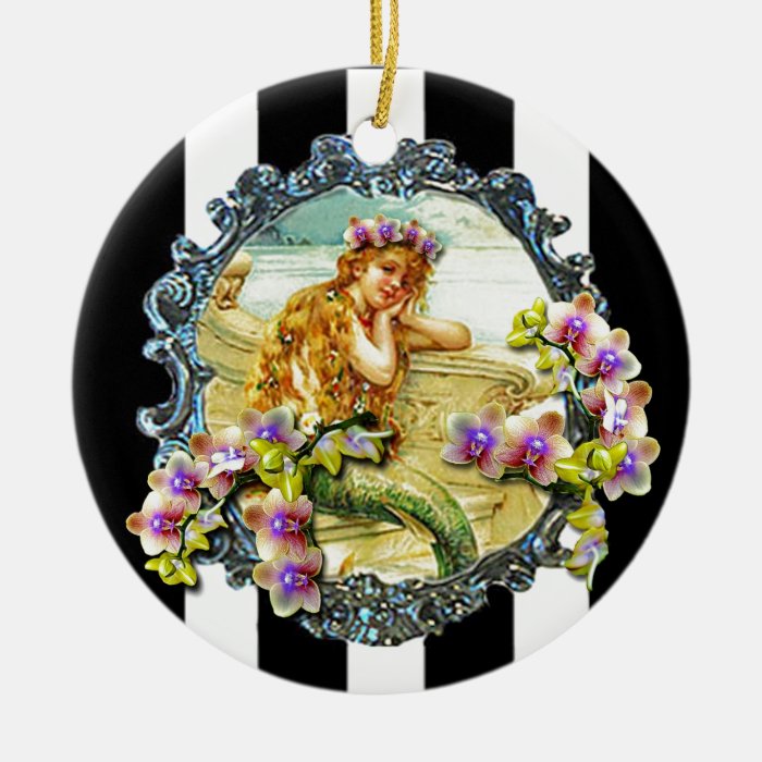 MERMAID ORCHID PRINTABLE Christmas Ornaments