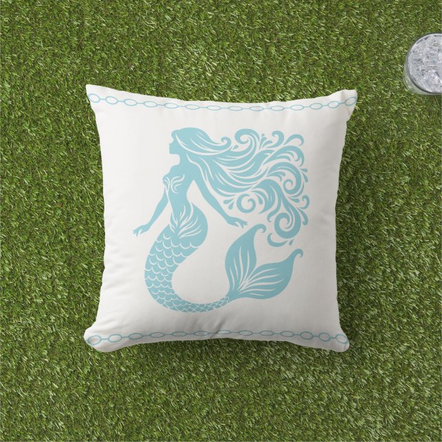 Mermaid  outdoor pillow (Grass)
