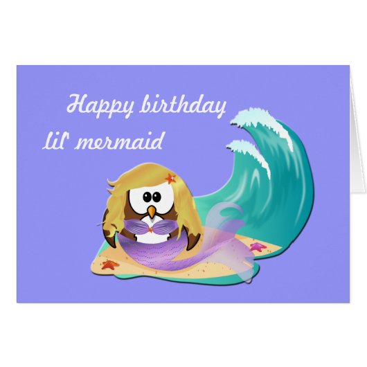 mermaid owl cards (Front Horizontal)