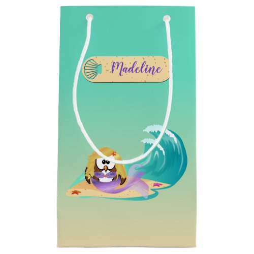 mermaid owl _ gift bag