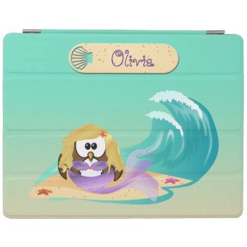 Mermaid Owl Ipad Smart Cover by just_owls at Zazzle