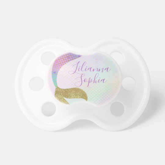Mermaid Pacifier Mermaid Tail Paci
