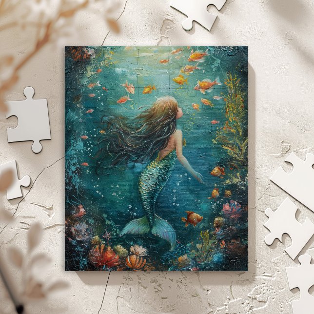 Mermaid Painting Jigsaw Puzzle (Creator Uploaded)