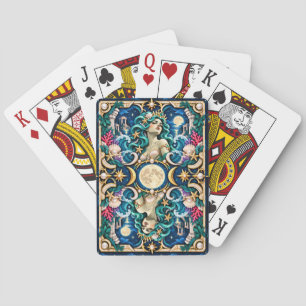 Mermaid, Paper Cut Monster Poker Cards