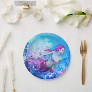 Mermaid Paper Plates
