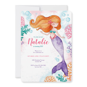 Mermaid Party 2 Invitation