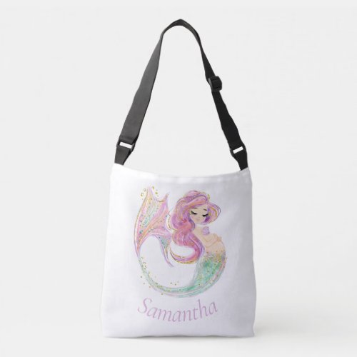 Mermaid Party baby shower  Crossbody Bag