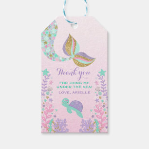 Mermaid Party Favor Under The Sea Thank You Tag