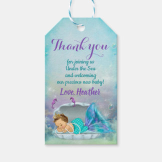 Mermaid Party Favor Under the Sea Thank You Tags