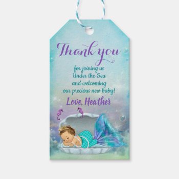 Mermaid Party Favor Under The Sea Thank You Tags by PartyStoreGalore at Zazzle