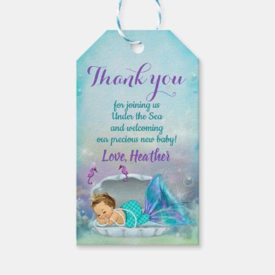 Under The Sea Baby Shower Favor Gift Tag Zazzle Com