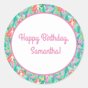 Mermaid Party Food and Beverage Label Set