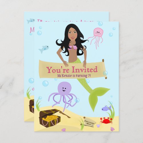 Mermaid Party Invitation