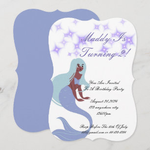 Mermaid Party Invitation for girls