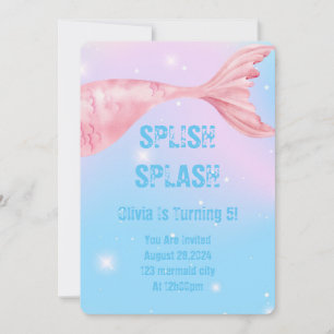 Mermaid Party Invitation for girls