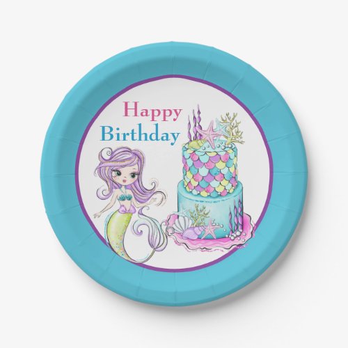 Mermaid Party Paper Plate