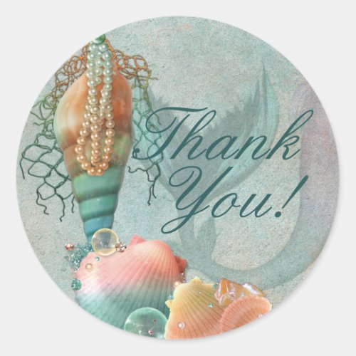 Mermaid Party Pieces Classic Round Sticker