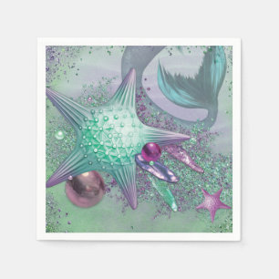 Mermaid Party Pieces Paper Napkins