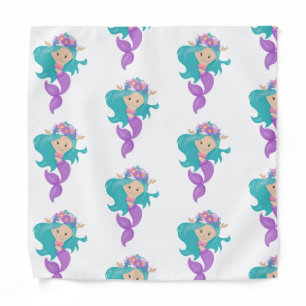 Mermaid Party Purple Bandana