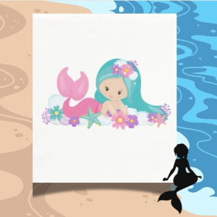 Mermaid Party Purple Napkins