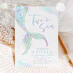 Mermaid Party Two The Sea Mermaid 2nd Birthday Invitation<br><div class="desc">Mermaid Party Two The Sea Mermaid 2nd Birthday Invitation 
All designs are © PIXEL PERFECTION PARTY LTD</div>