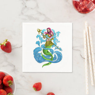 Mermaid Party Warrior Napkins