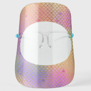 Mermaid Pastel  COVID-19 Girly Corona Virus Face Shield