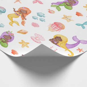 Mermaid Pattern Wrapping Paper