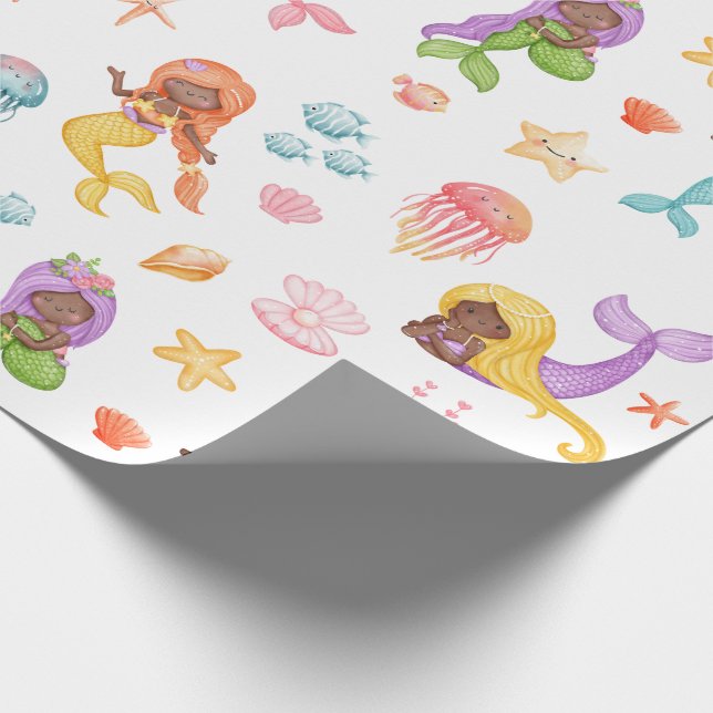 Mermaid Pattern Wrapping Paper (Corner)