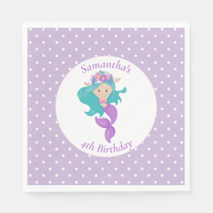 Mermaid Pearl – Ocean Jewel Birthday Napkins
