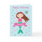Mermaid Personalized Age & Name Birthday Card