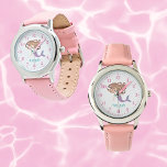 Mermaid Personalized Custom Kid's Watch<br><div class="desc">This gorgeous unicorn watch would make a great gift for kids!</div>