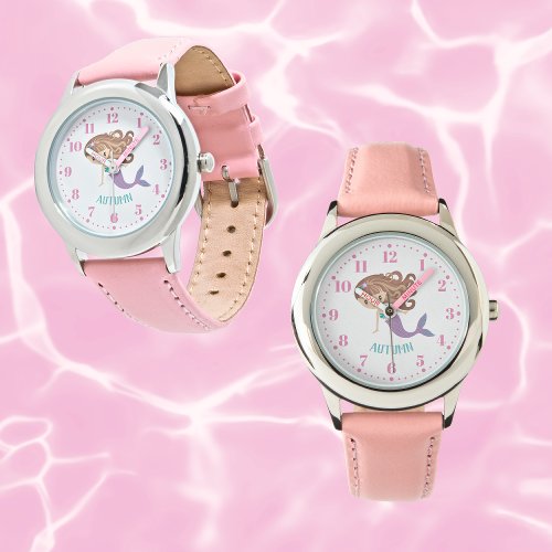 Mermaid Personalized Custom Kids Watch