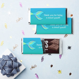 Mermaid Personalized Guest Hershey Bar Favors