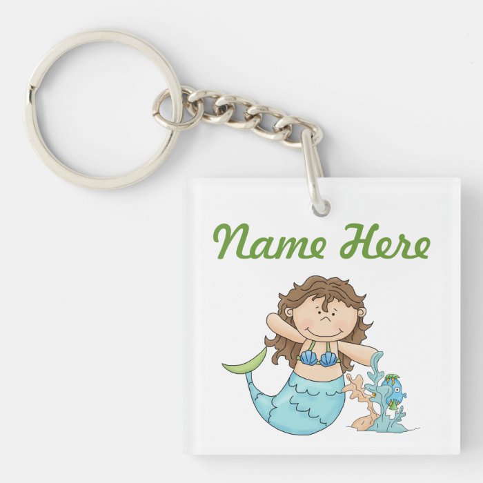 Mermaid Personalized Keychain